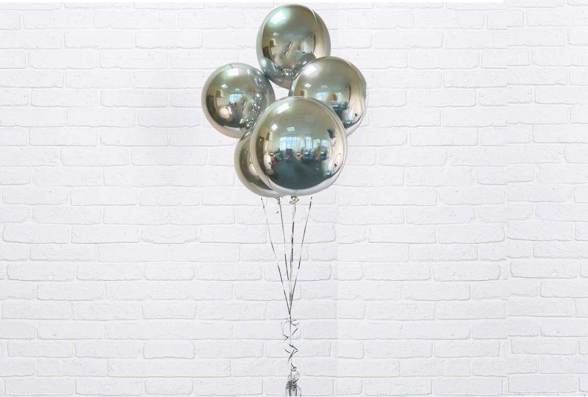 Silver Orbz Balloon
