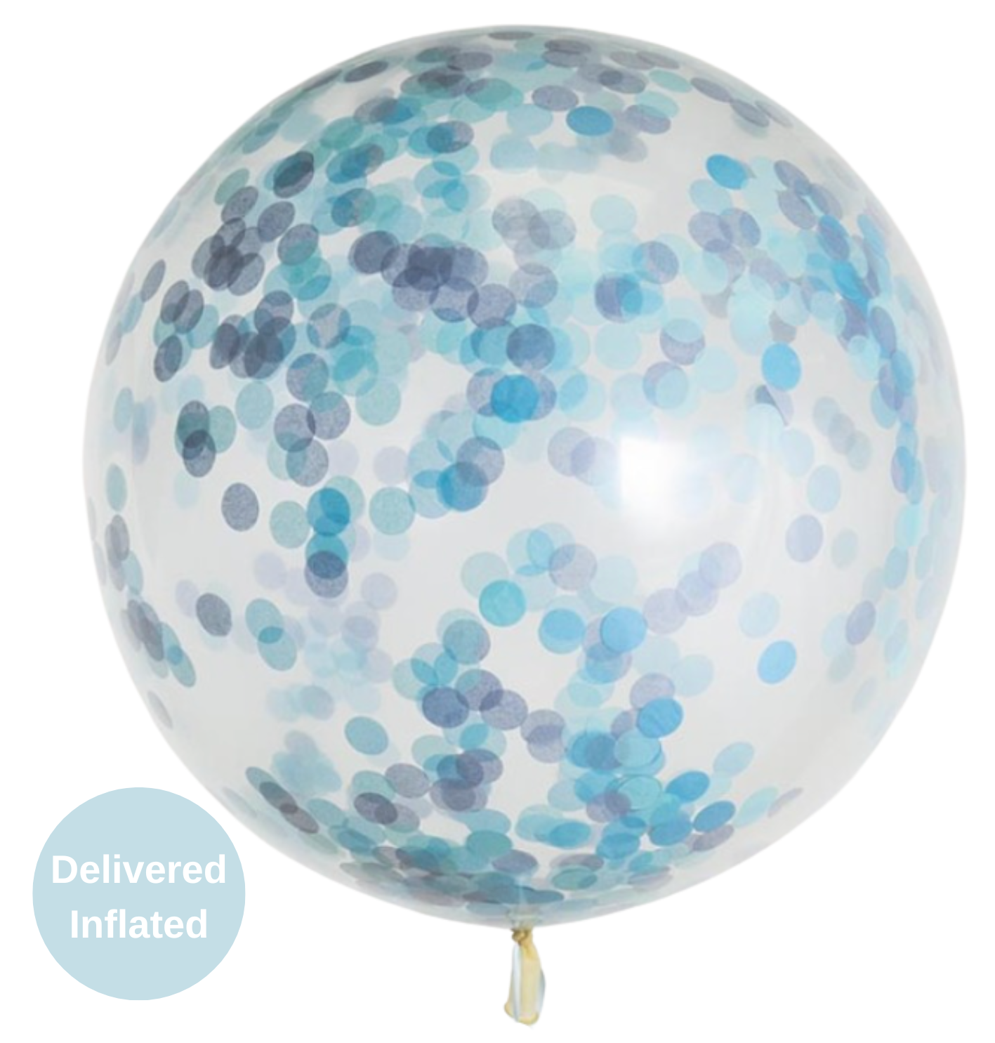 Giant Blue Confetti Balloon 36"