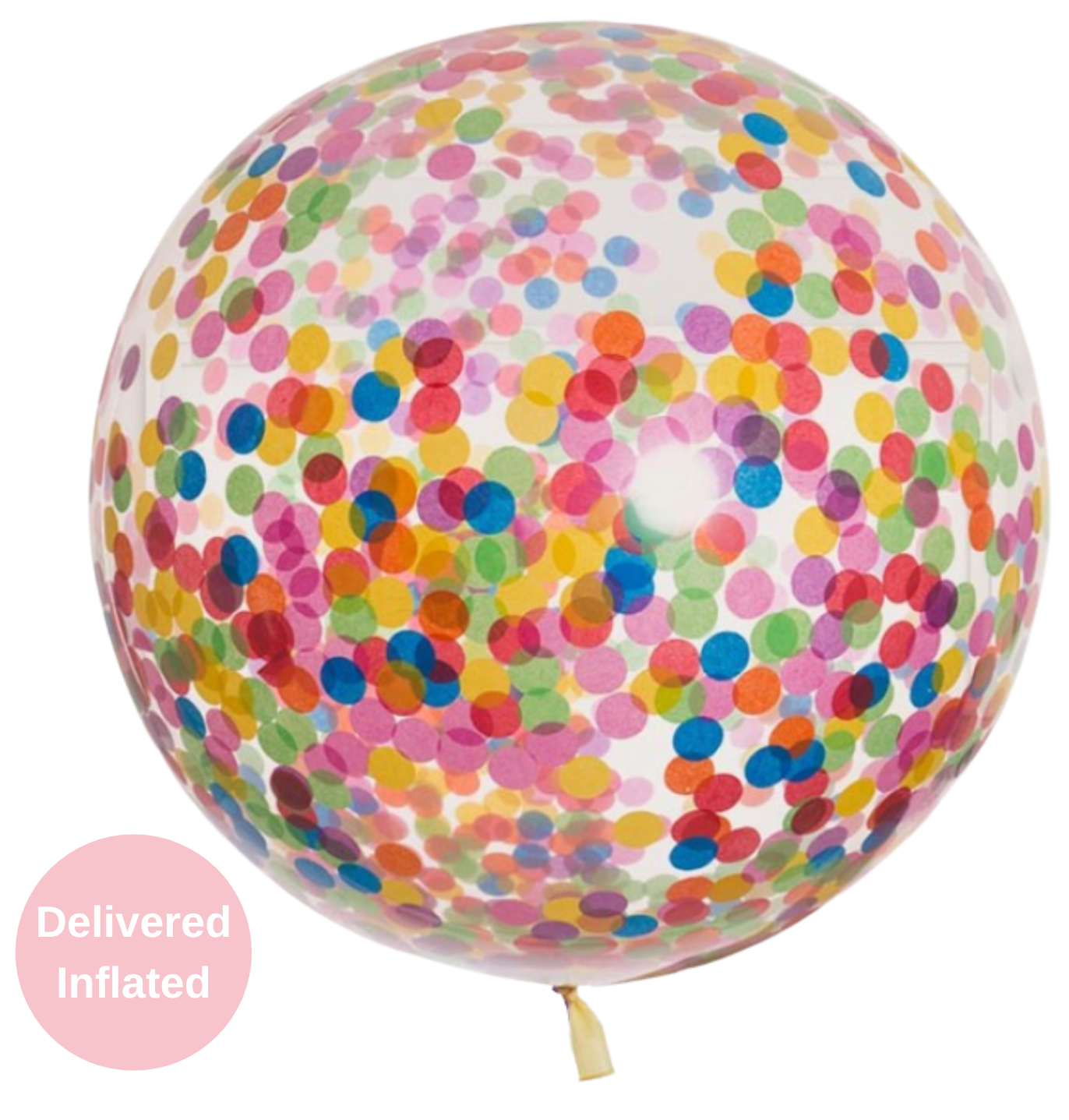 Giant Rainbow Confetti Balloon 36"