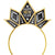 Black, Gold & Silver Art Deco New Year's Cardstock Tiara Headband