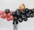 Black & Red Pumpkin Balloon Garland