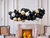 Black, Chrome Gold & Silver Balloon Garland