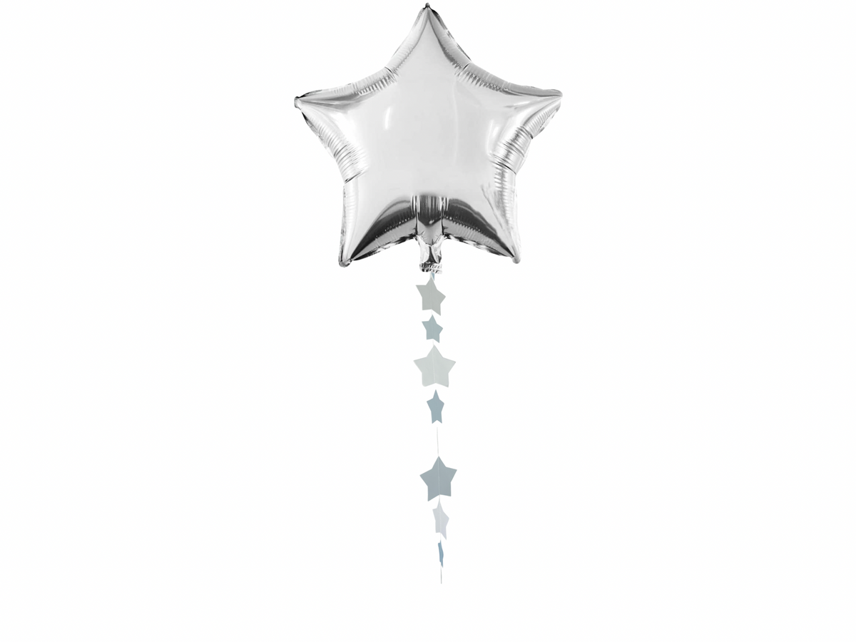 Blue Stars Balloon Tail