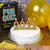 Gold Glitter Number Candle 0