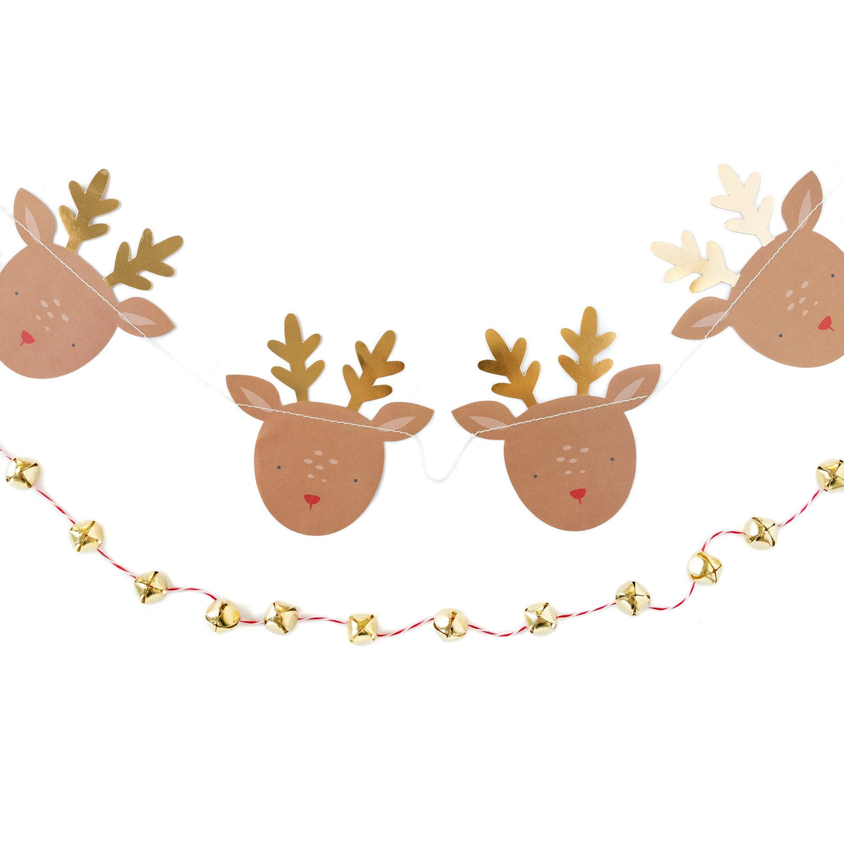Dear Rudolph Reindeer and Bells Banner Set