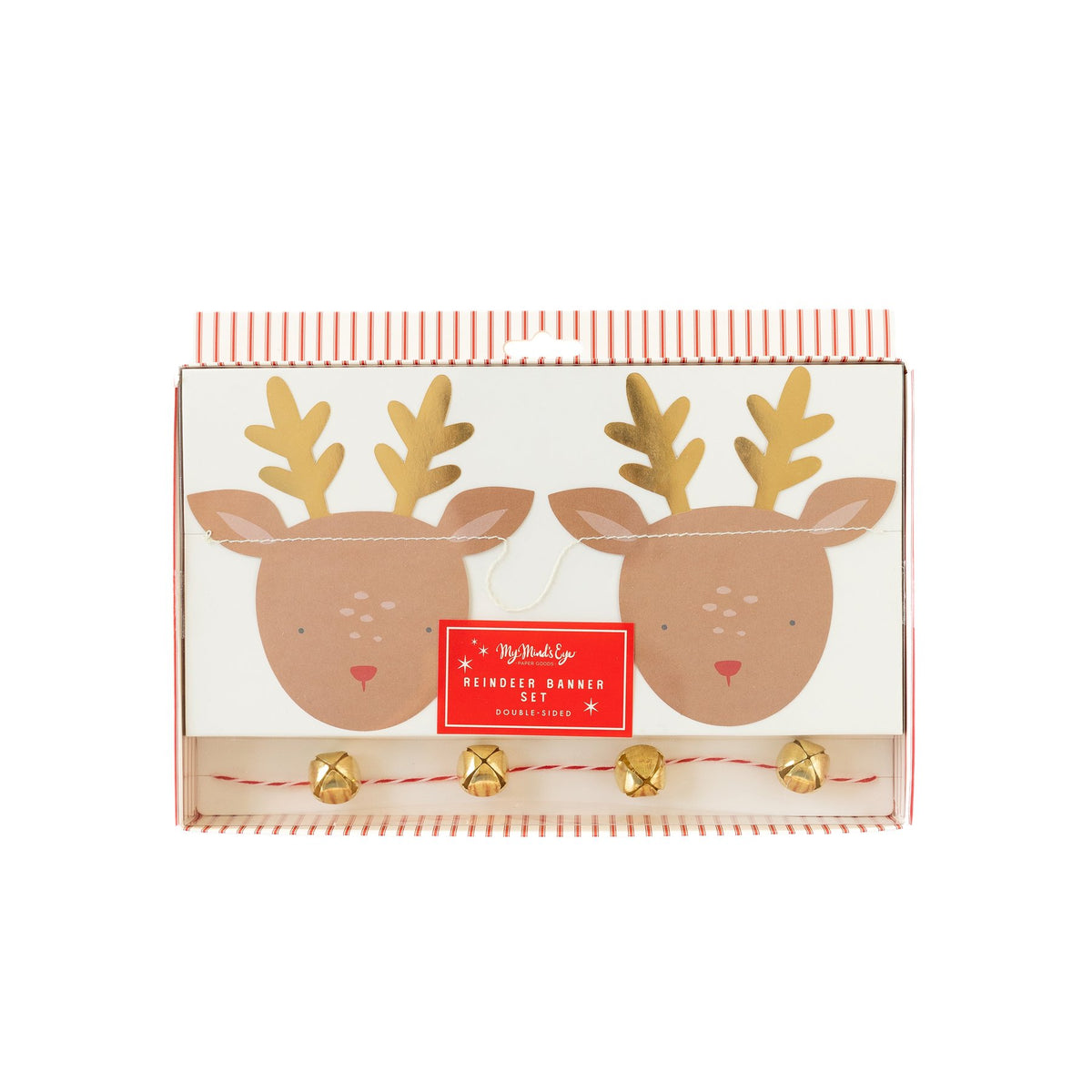 Dear Rudolph Reindeer and Bells Banner Set