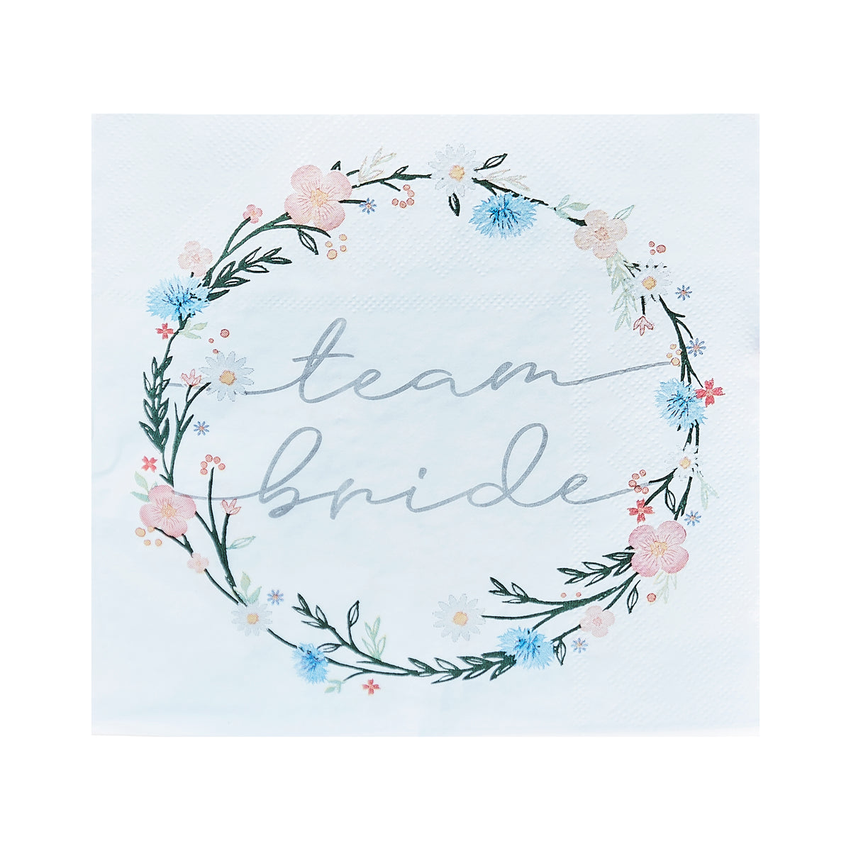 Boho Floral Team Bride Napkins