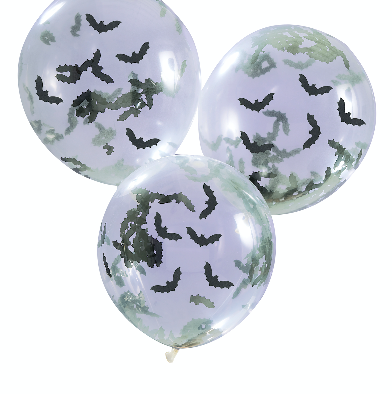 Halloween Bat Confetti Balloons