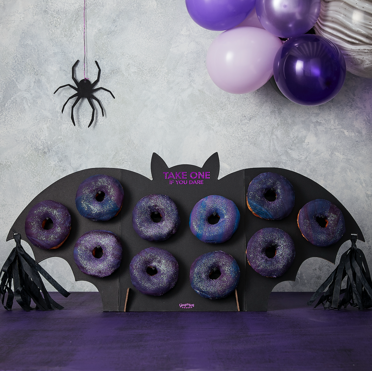Halloween Bat Party Donut Wall Food Stand