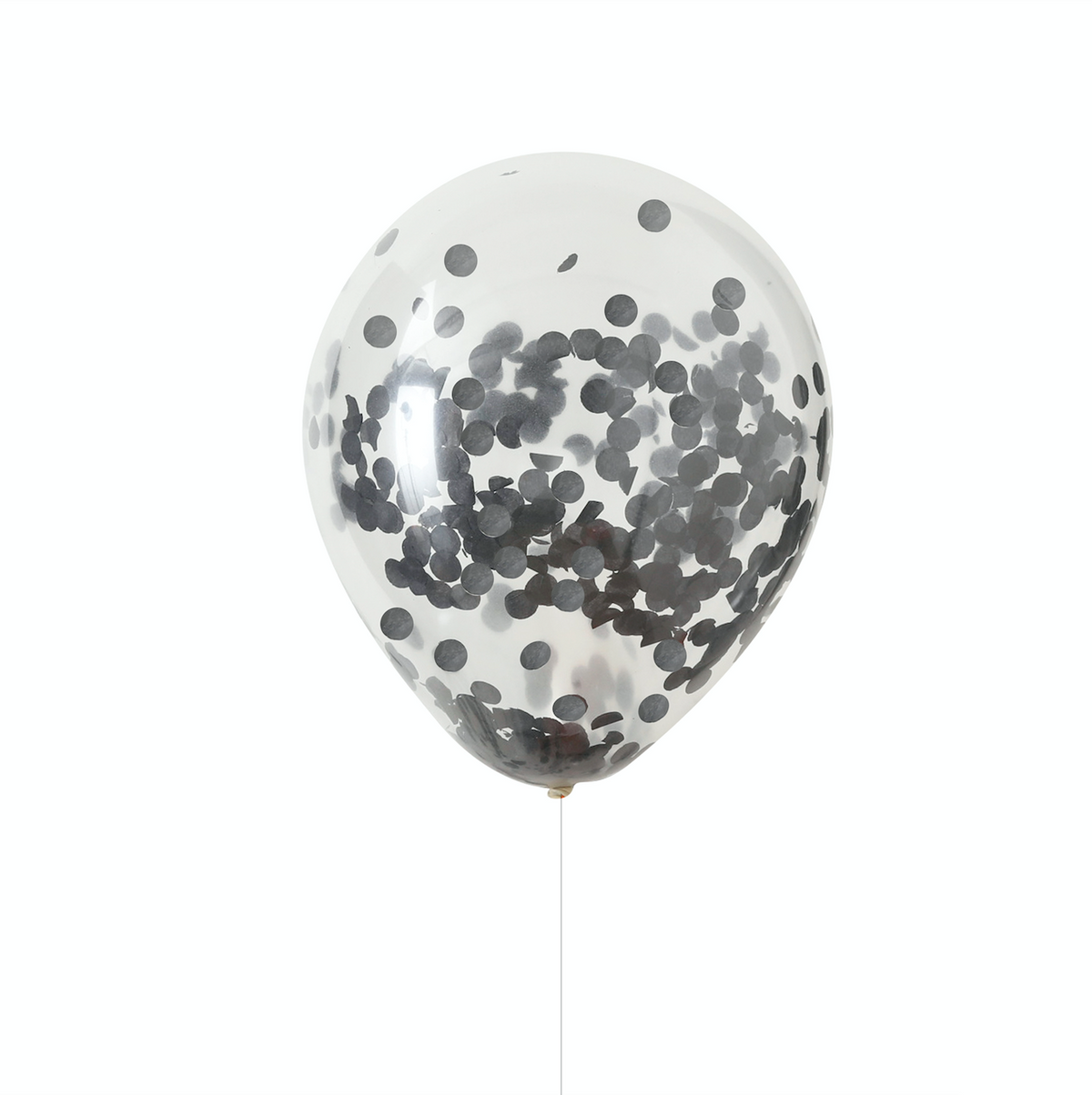 Black Confetti Balloons