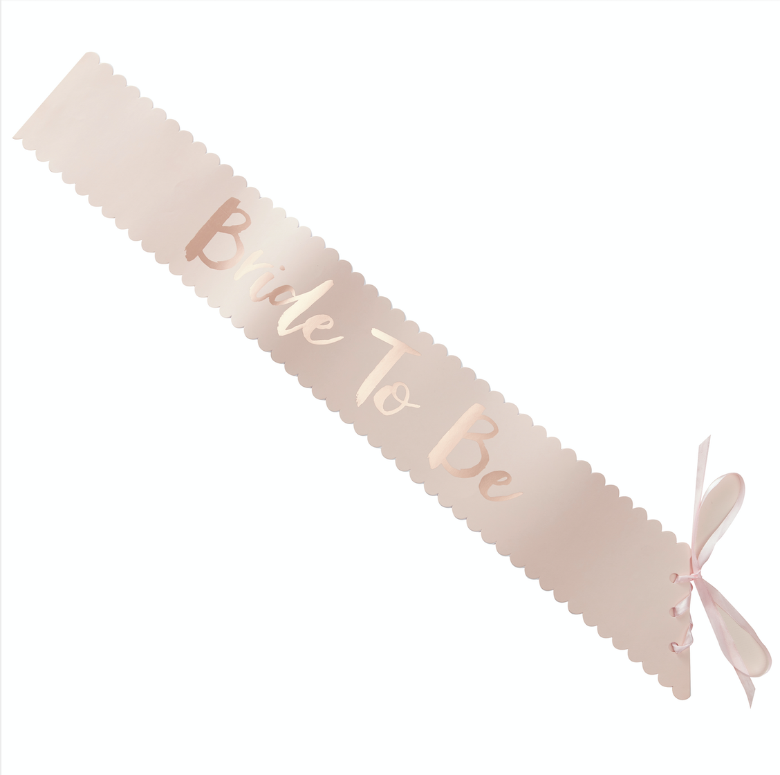 Bride to Be Pink &amp; Rose Gold Sash