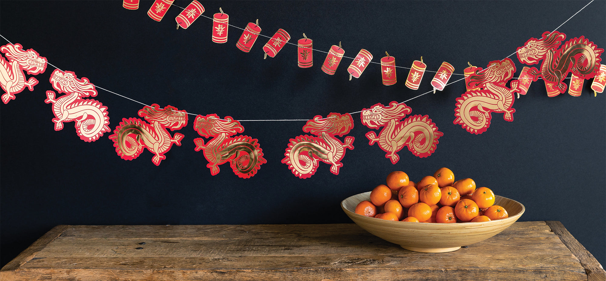 Red & Gold Dragon Banner 