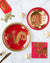 Red & Gold Dragon Plates 