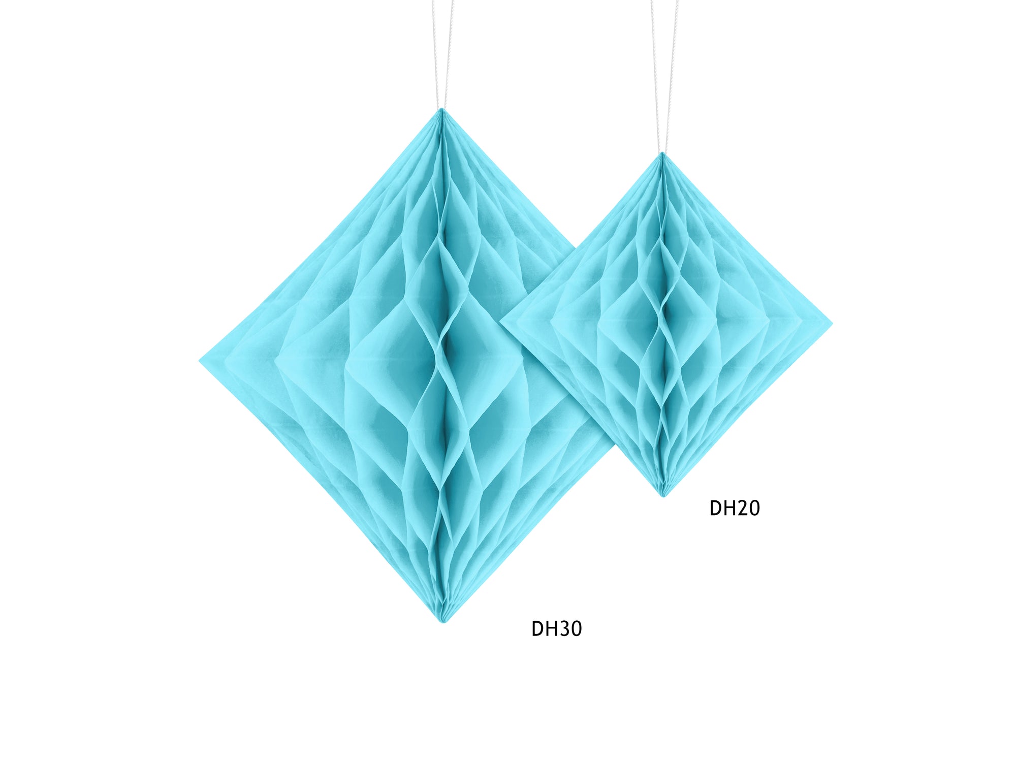 Sky Blue Honeycomb Diamond