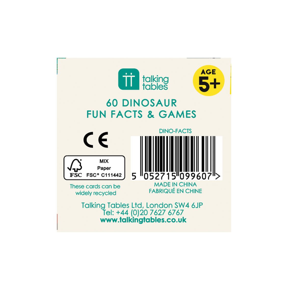 Party Dinosaur Fun Facts &amp; Game 