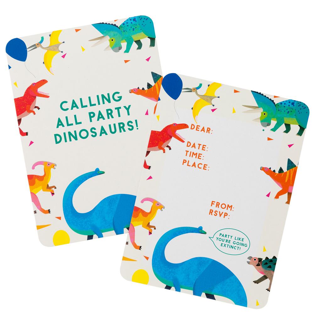Party Dinosaur Invitations 