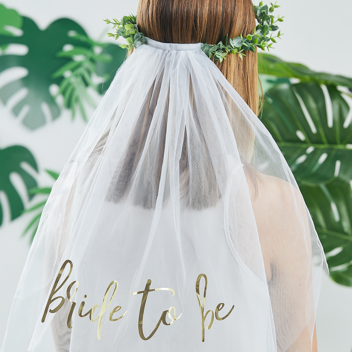 Eucalyptus Bride to Be Veil Headband