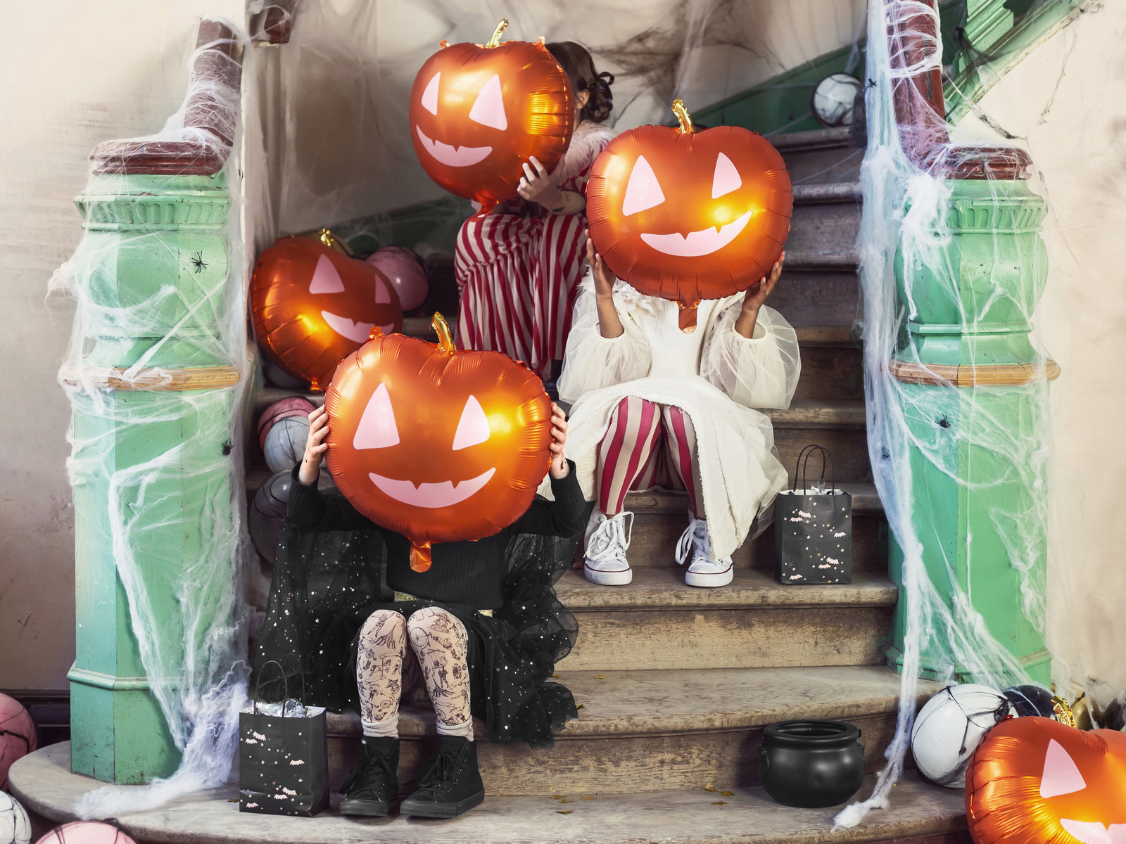 Orange Halloween Pumpkin Balloon