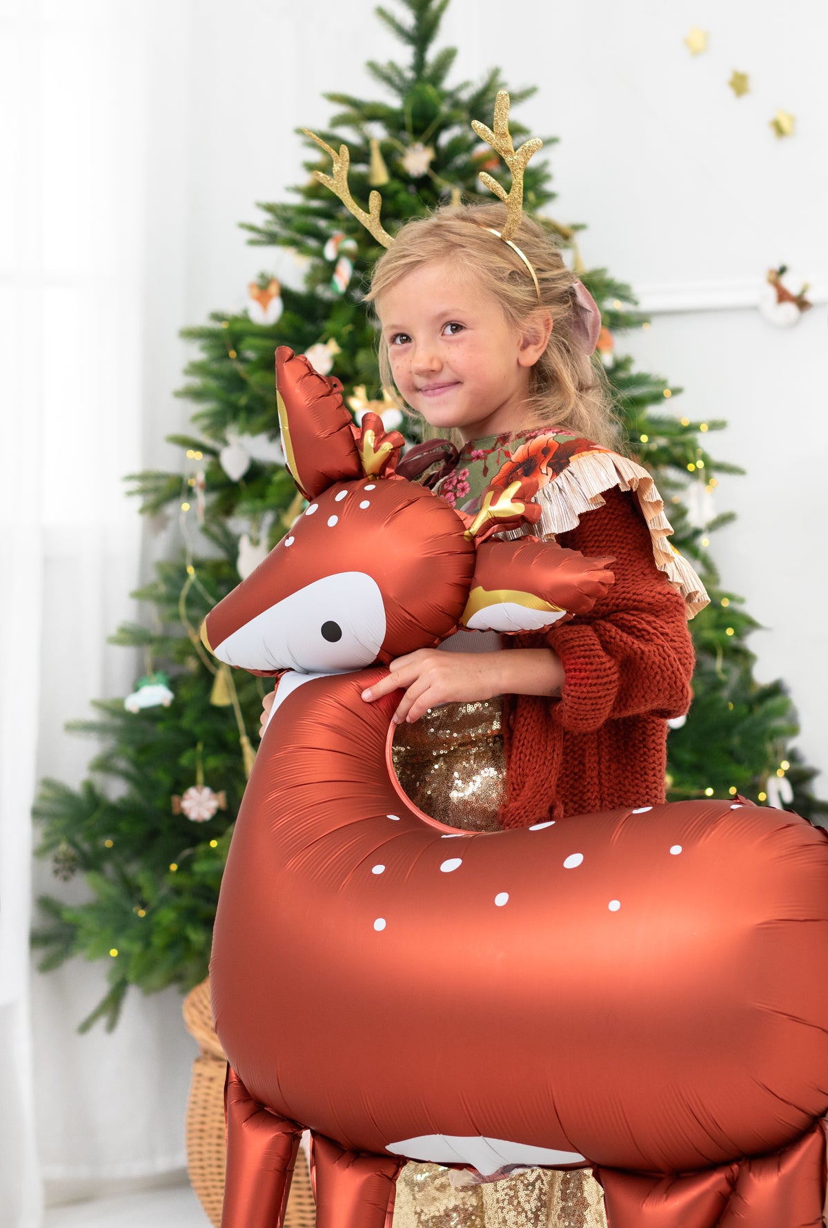 Giant Woodland Standing Deer Balloon 