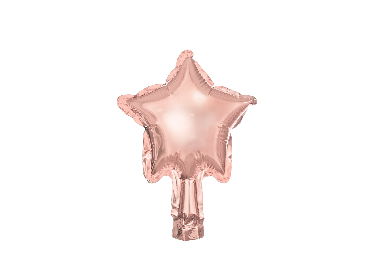 Mini Rose Gold Star Balloon