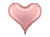 Light Pink Heart Foil Balloon