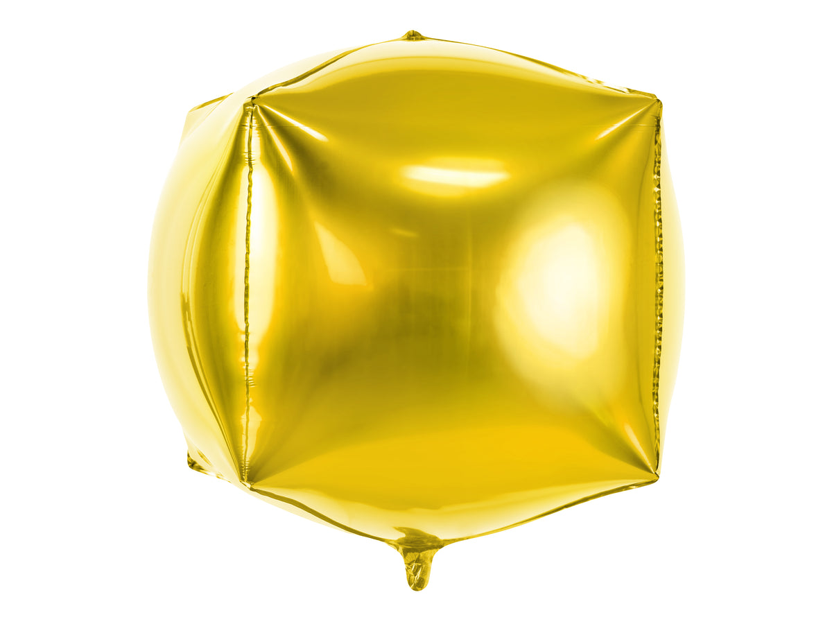 Gold Cube Foil Balloon