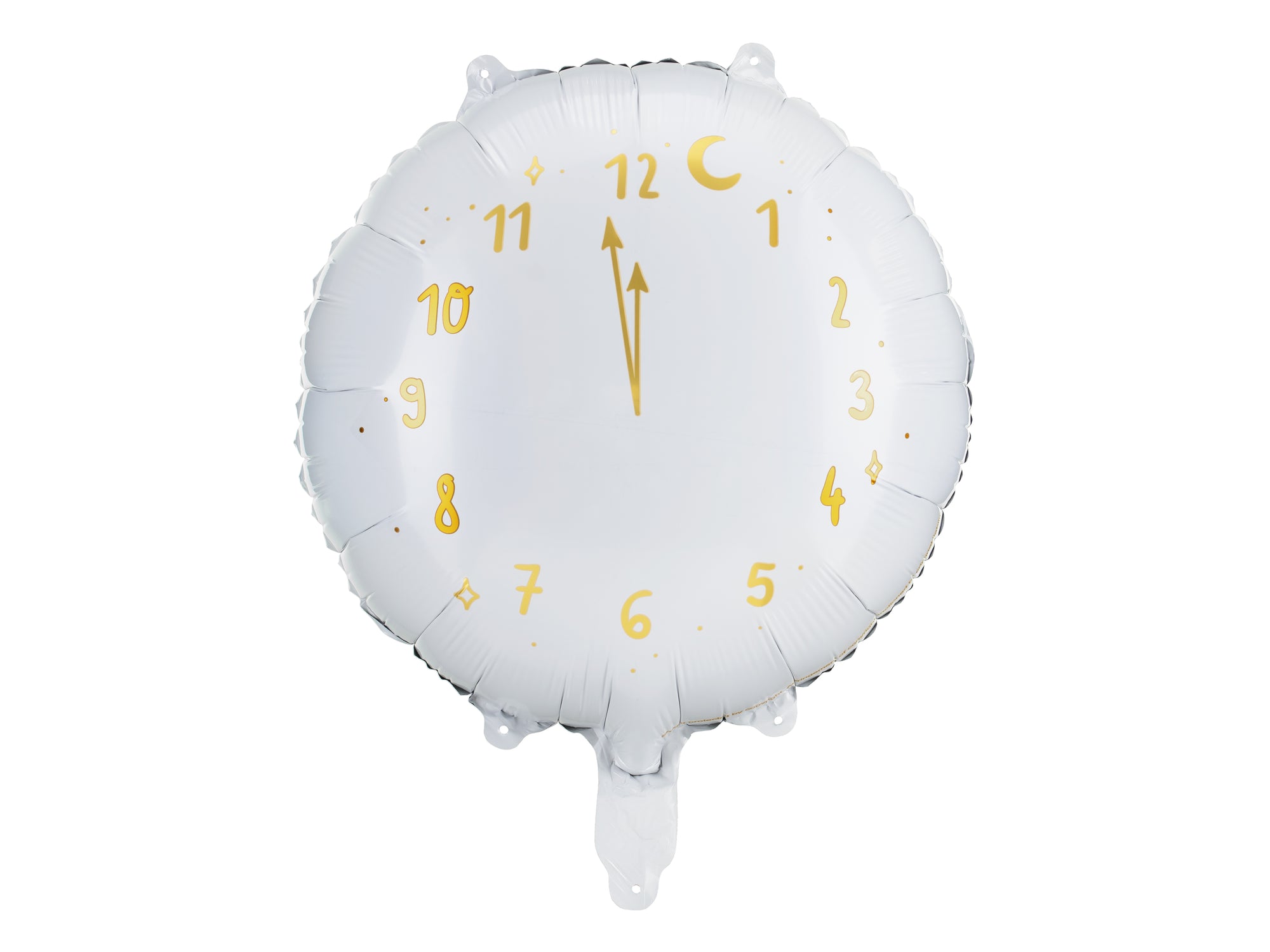 White Countdown Clock Foil Balloon