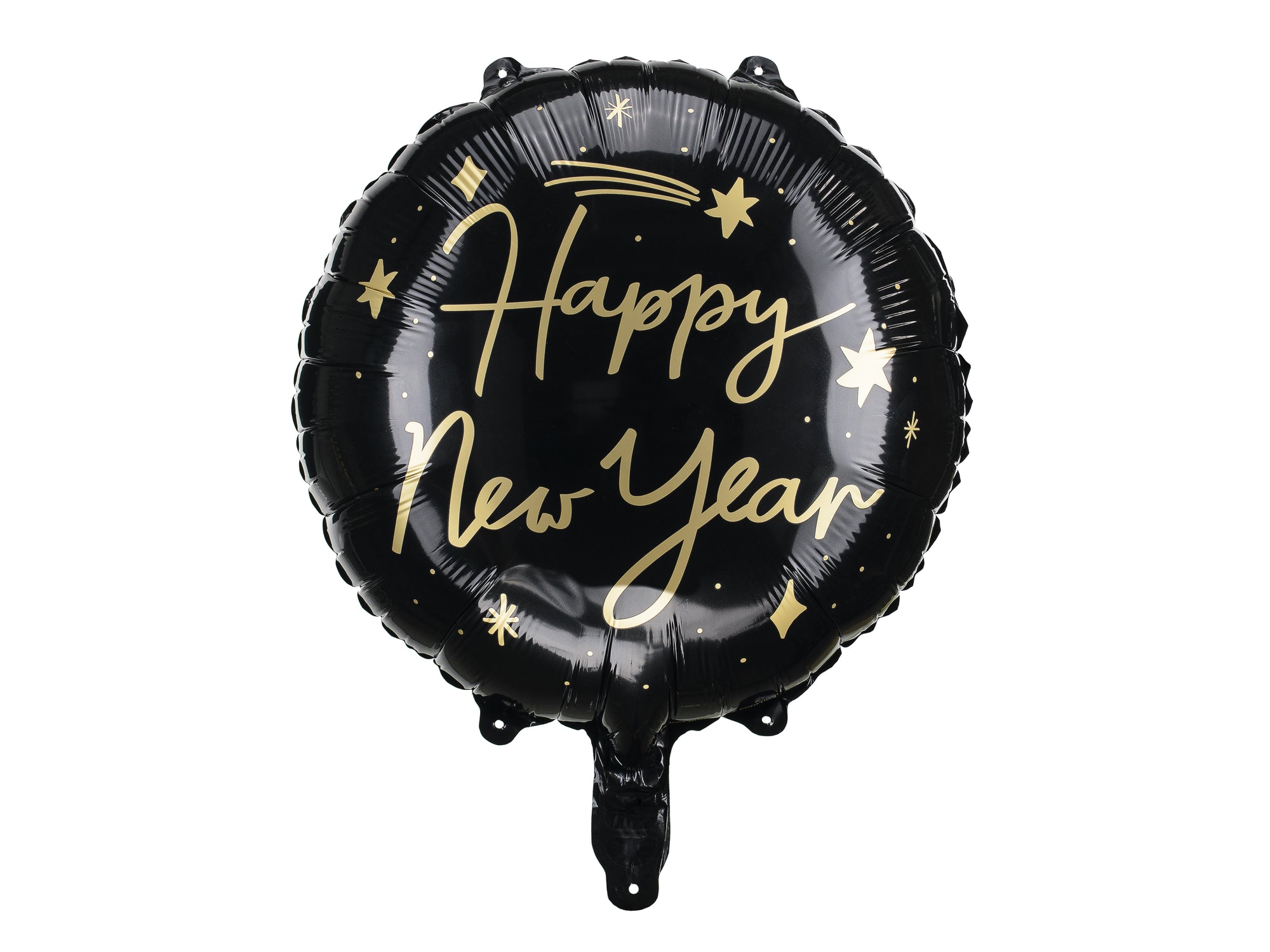 Happy New Year Black Foil Balloon