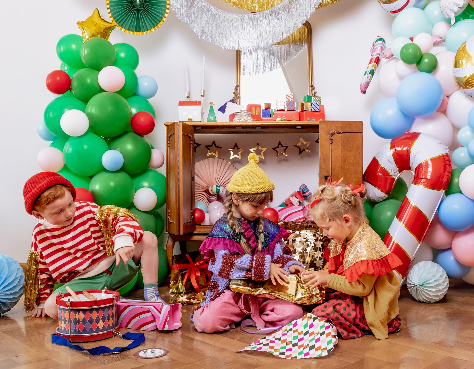 Multicolor Candy Cane Balloon
