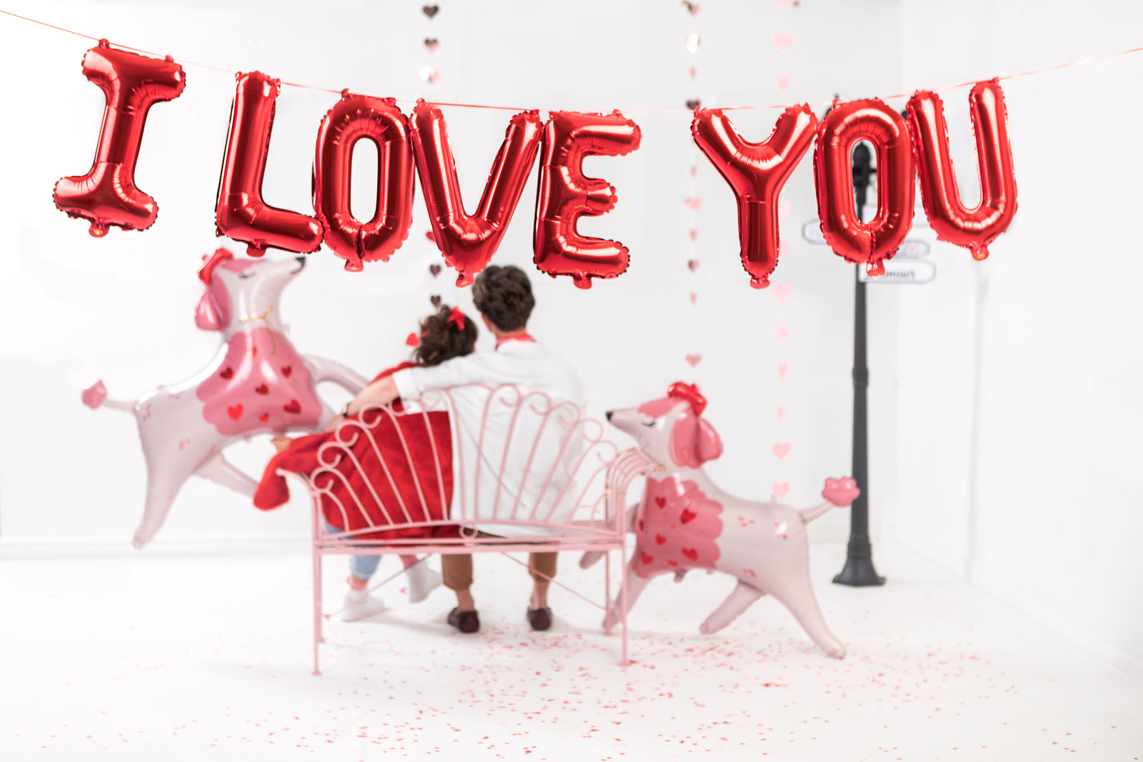 Red I Love You Foil Balloons
