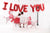 Red I Love You Foil Balloons