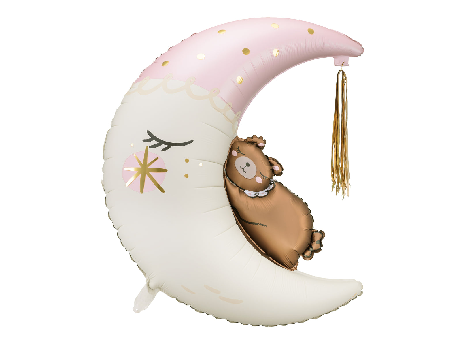 Teddy Bear on the Moon Foil Balloon