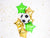 Football Party Helium Orb Balloon