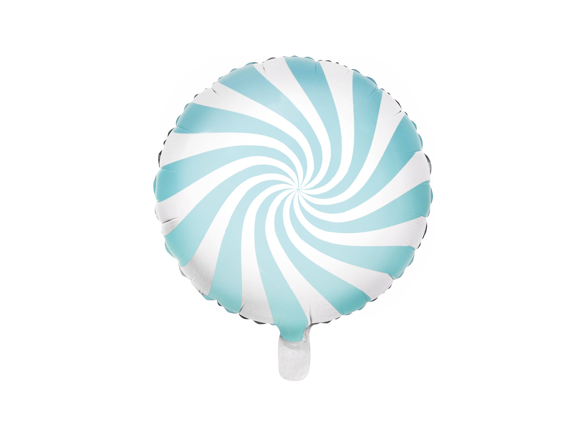 Light Blue Swirly Lollipop Foil Balloon
