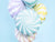Light Blue Swirly Lollipop Foil Balloon