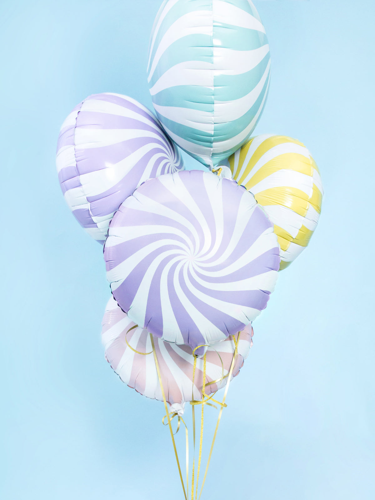 Lights Lilac Swirly Lollipop Foil Balloon 