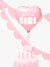 Light Pink It's a Girl Heart Foil Balloon