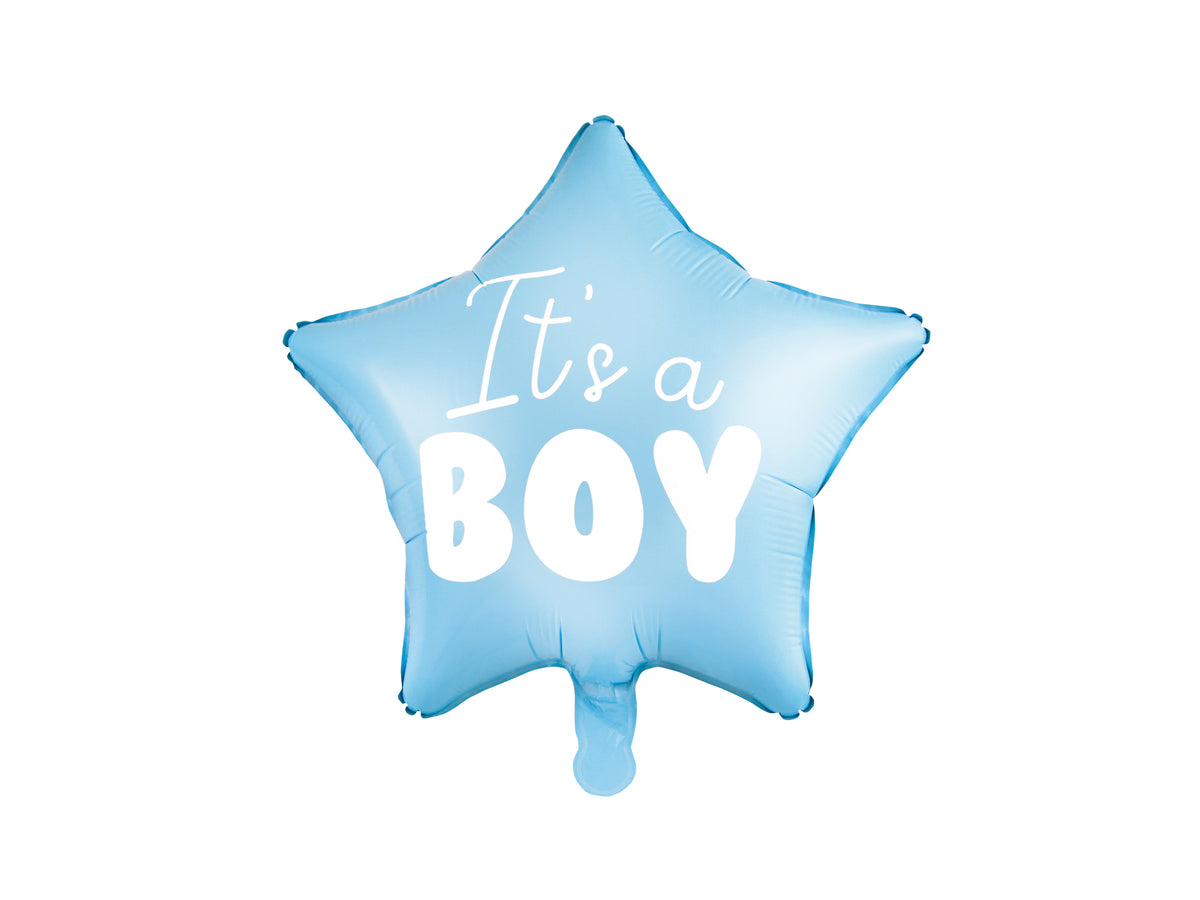 Light Blue It's A Boy Heart Foil Balloon