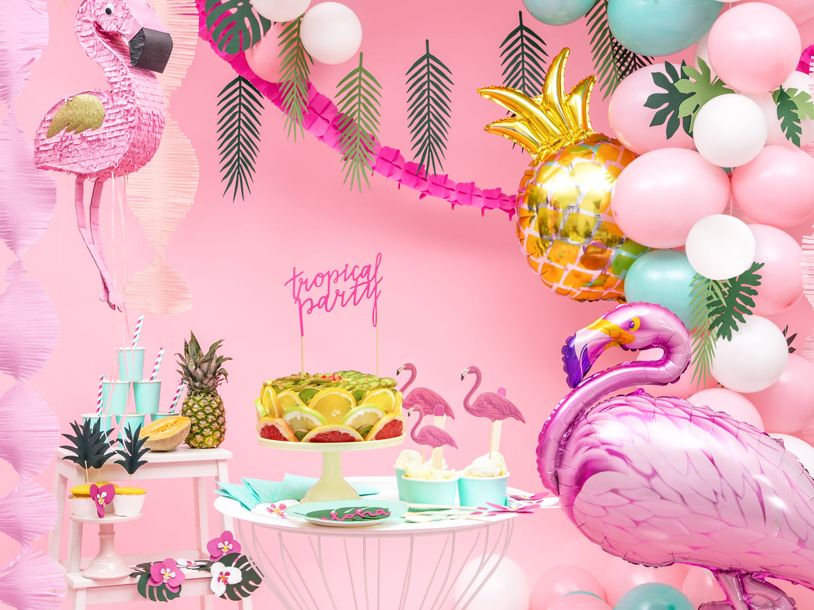Pink Flamingo Shape Foil Balloon 