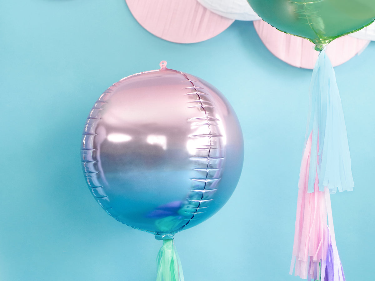 Violet &amp; Blue Ombre Orb Balloon