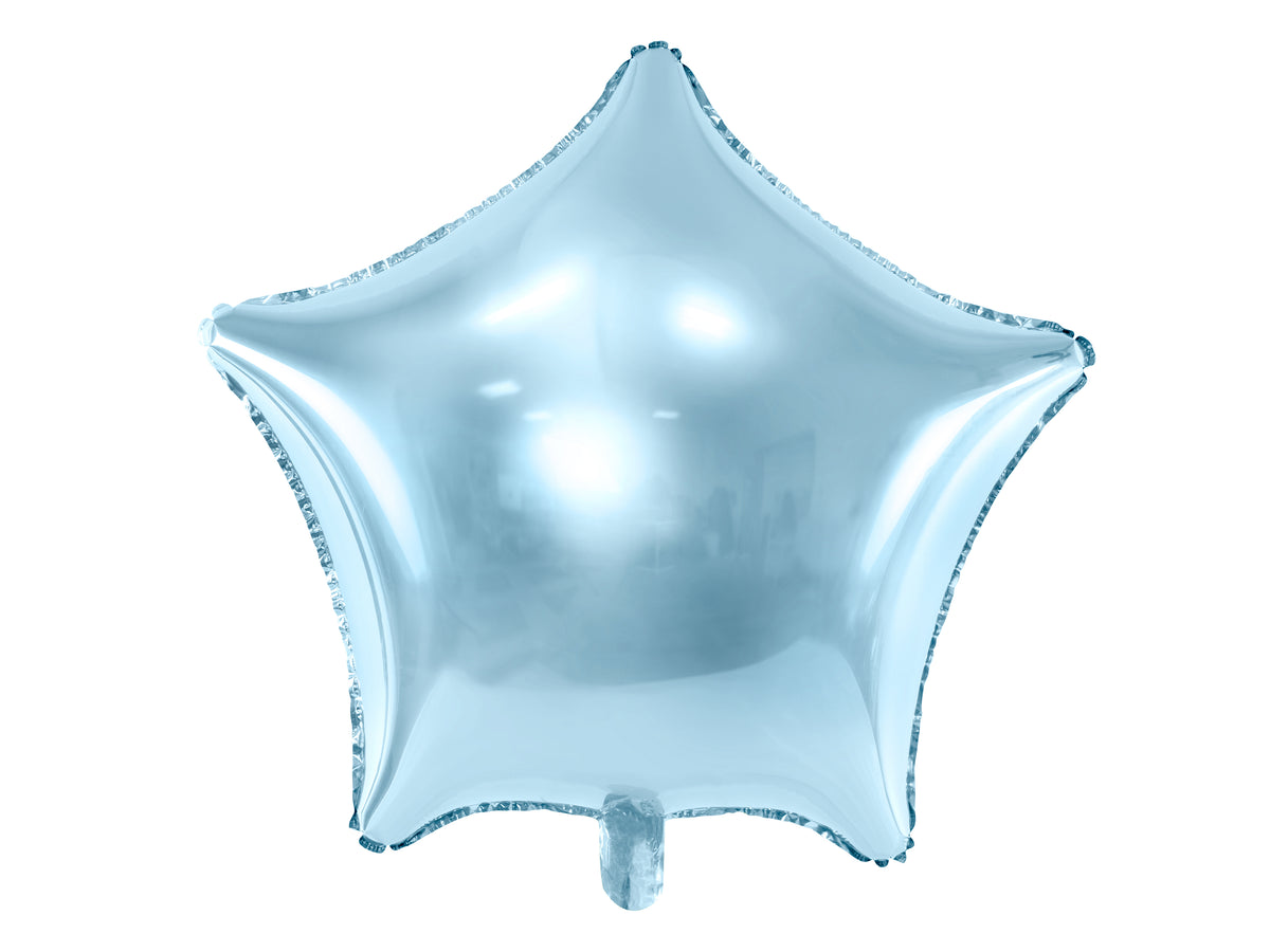 Sky Blue Star Foil Balloon