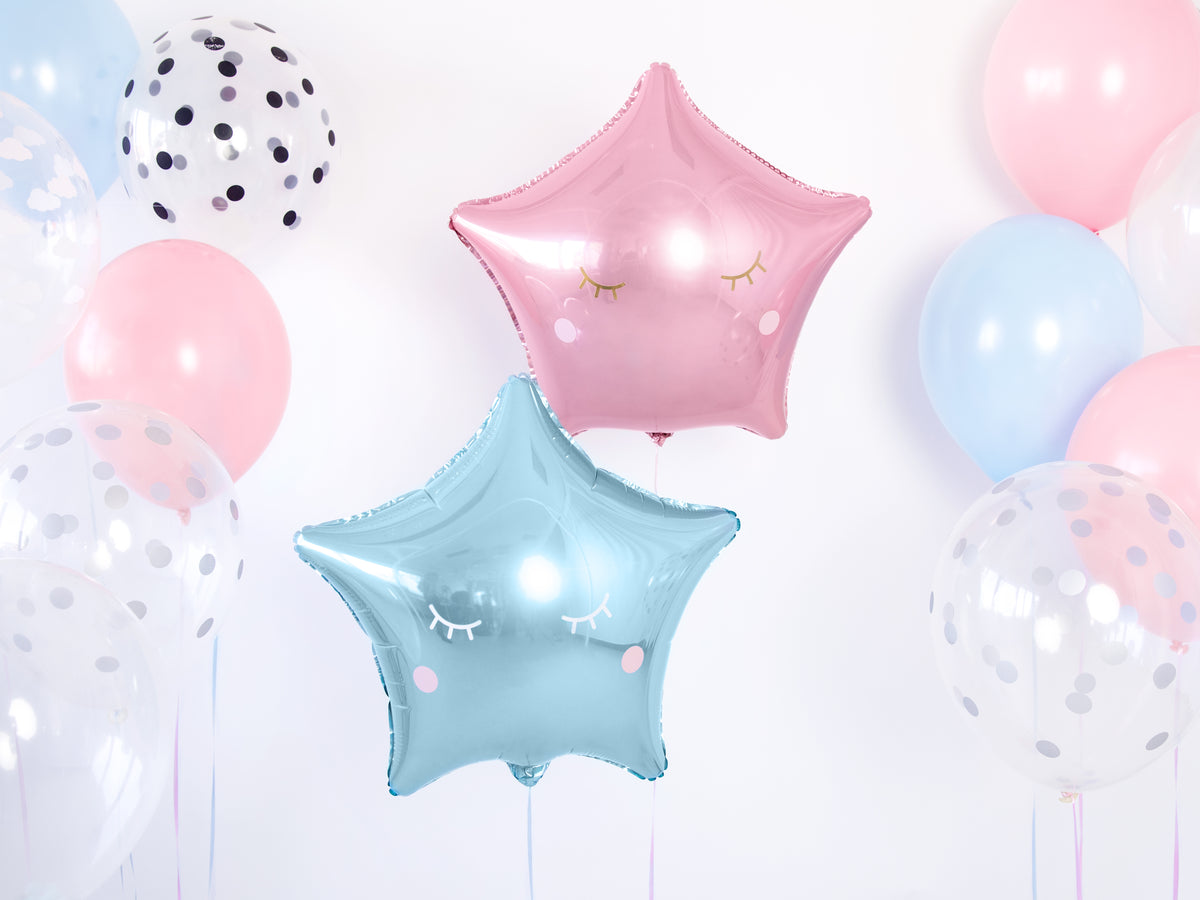 Sky Blue Star Foil Balloon