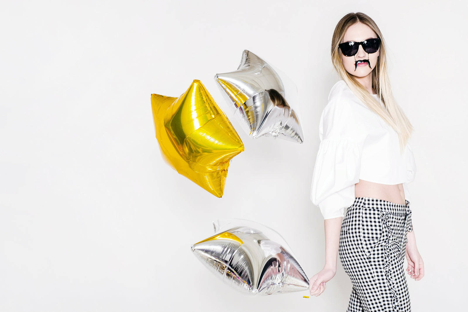 Silver Star Foil Balloon