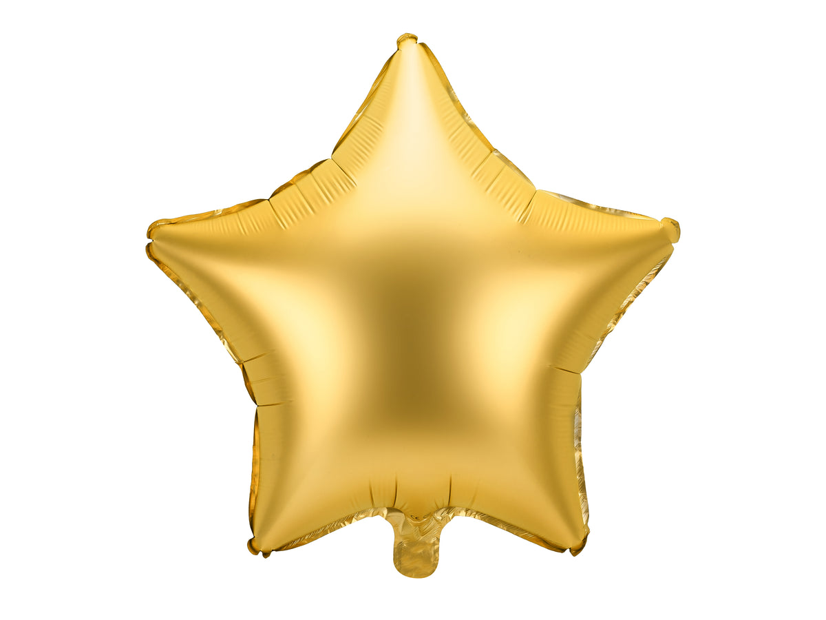Matte Gold Star Foil Balloon 