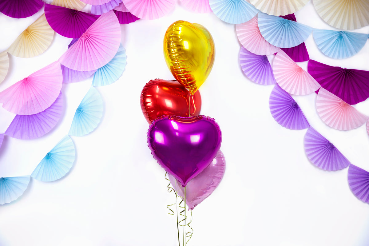Red Heart Foil Balloon 