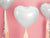 White Heart Foil Balloon 