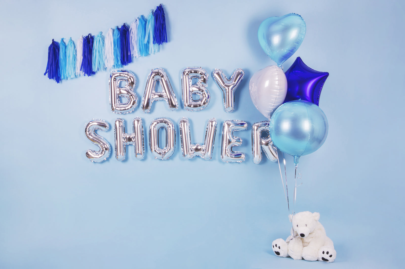 Sky Blue Heart Foil Balloon