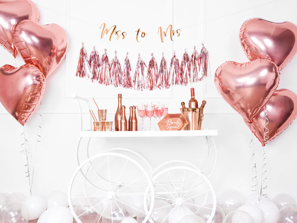 Rose Gold Heart Giant Balloon