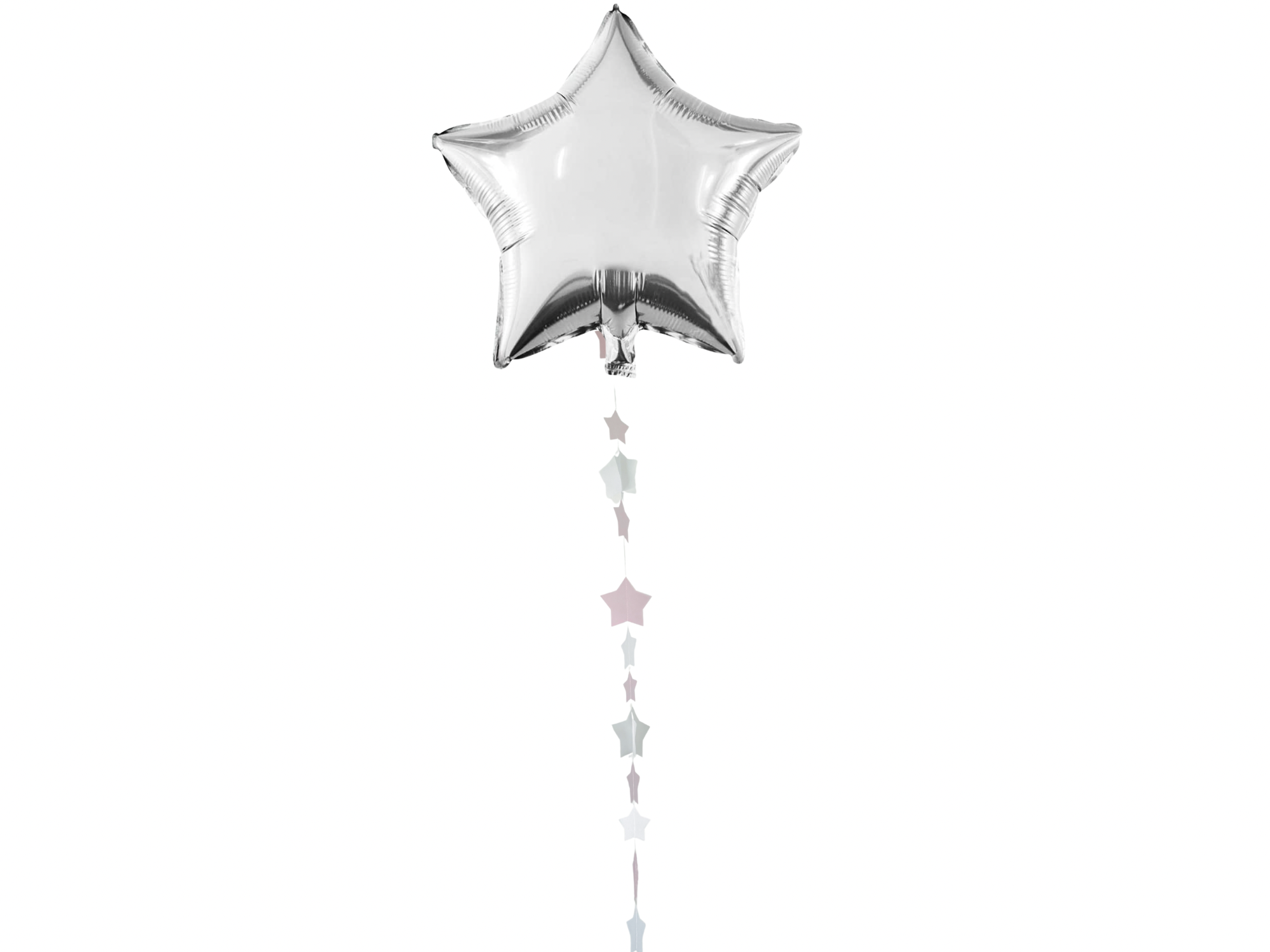 Pink Stars Balloon Tail