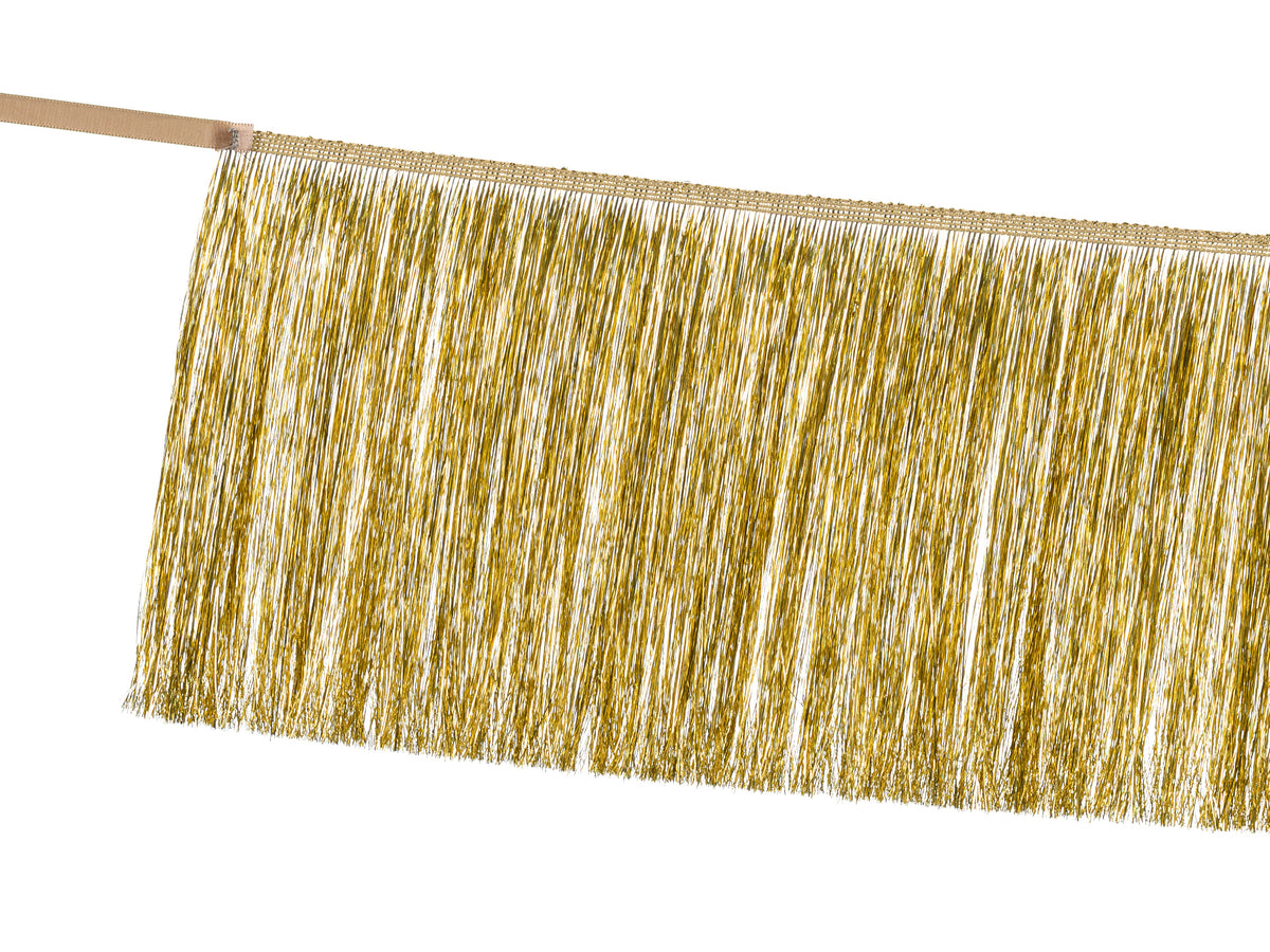 Gold Tinsel Fringe Garland